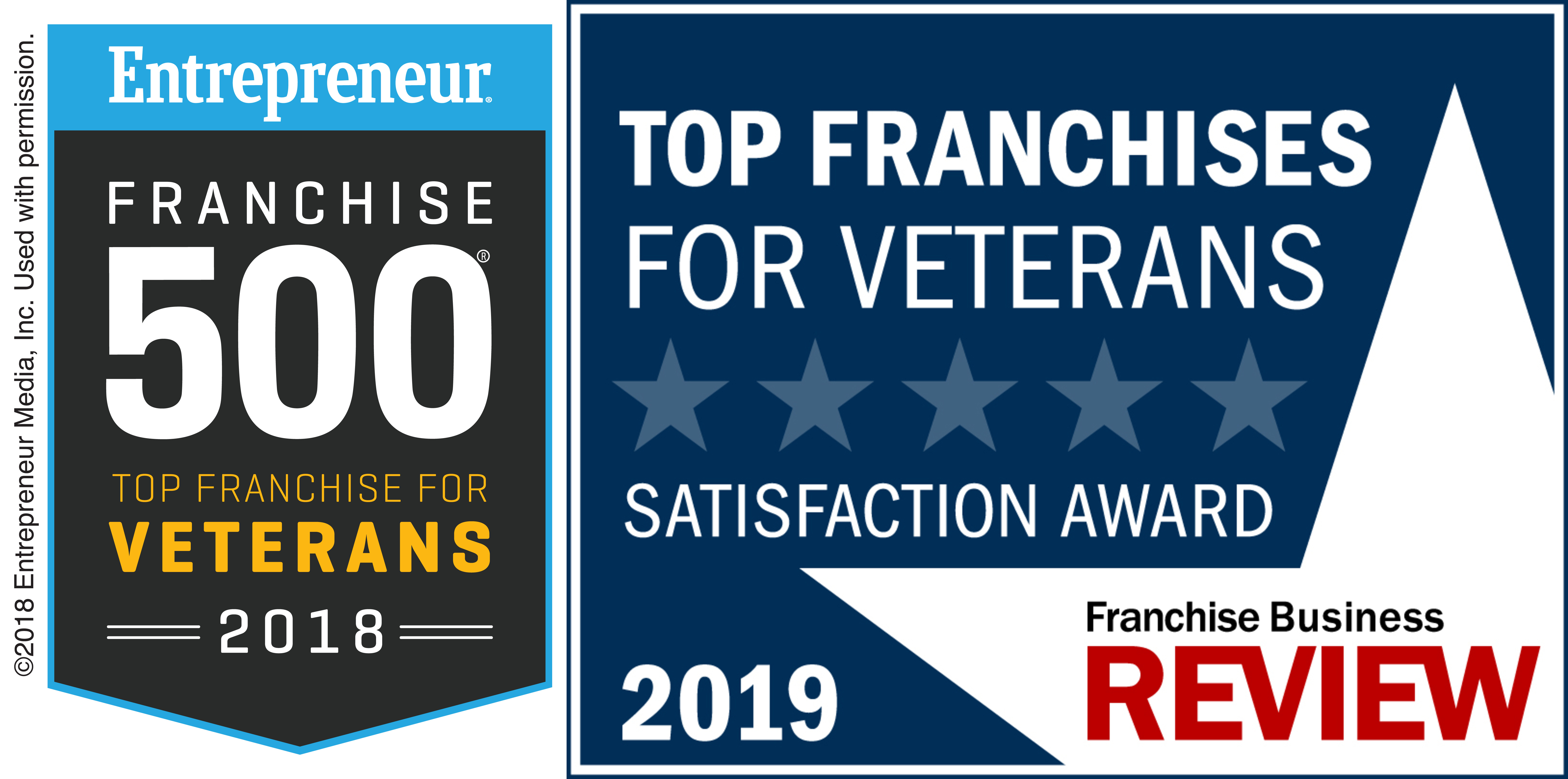 Entrepreneur Top Franchises for Veterans logo