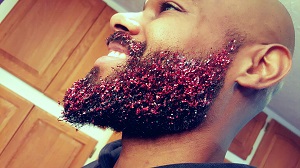 Glitter beard